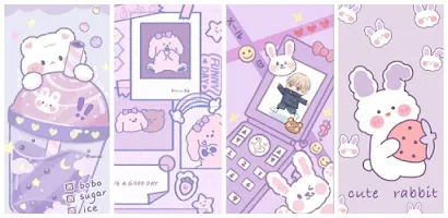 Purple kawaii wallpaper APK for Android Download