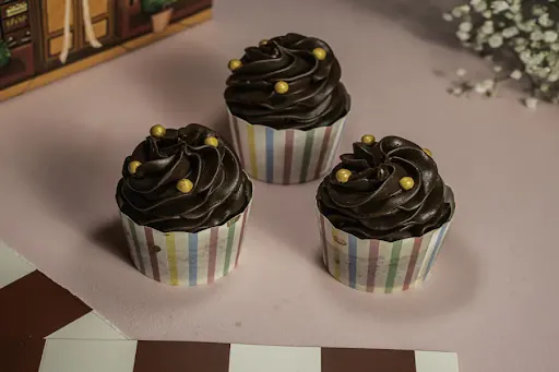 Belgian Chocolate Cup Cake [eggless]