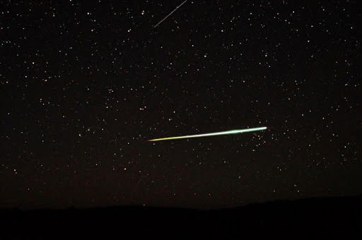 A meteor bolide.