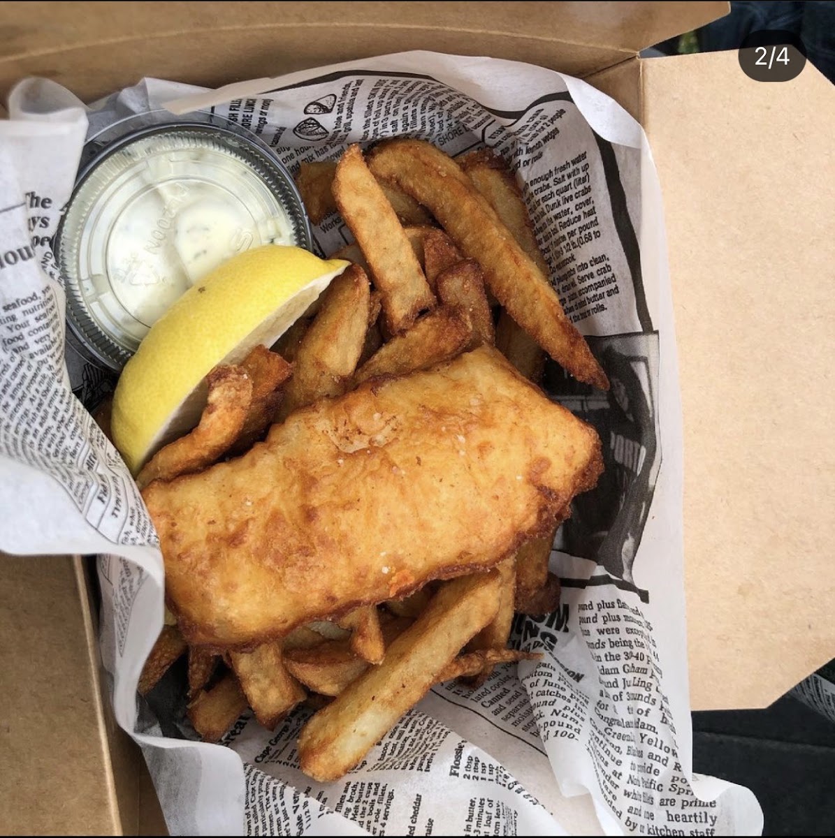 Gluten free fish & chips