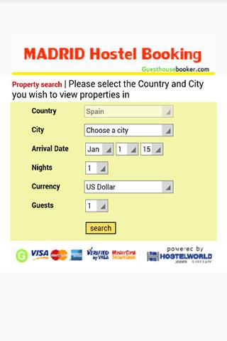 Madrid Spain Hostel Booking 2