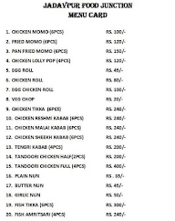 Jadavpur Food Junction menu 1