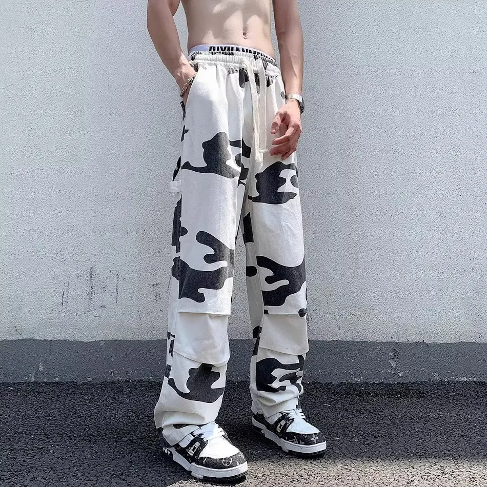 Pantalons Parachute Décontractés Amples Unisexe Confort et Style Polyvalent pour Hommes et Femmes Vêtement Ample Idéal au Quotidien