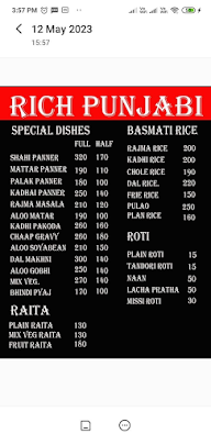 Rich Punjabi menu 2