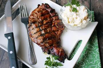 East, West, and South Applewood Smoked Pork Chops