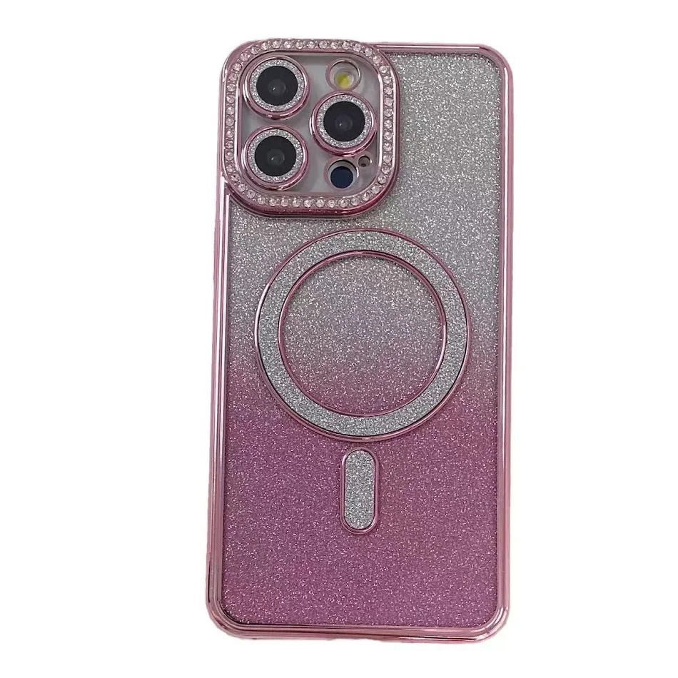 Rhinestone Glitter Magnetic Phone Case, all-inclusive drop-resistant protective cover. Protect your phone with sparkle a
