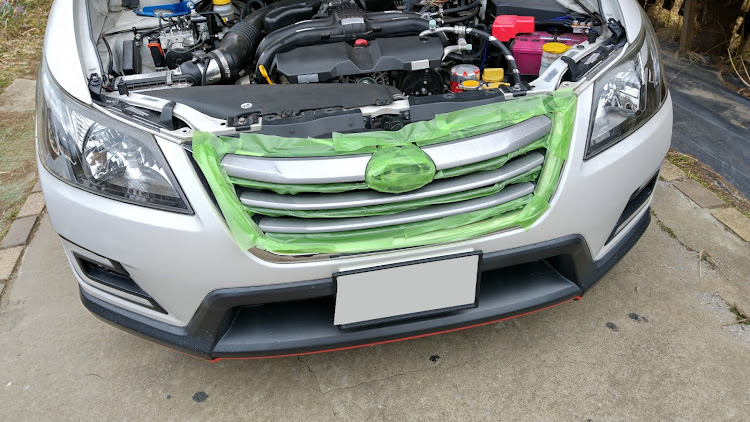 エクシーガ クロスオーバー7のラバースプレー・ラバースプレー塗装・グリル塗装・クロスオーバー7に関するカスタム事例の投稿画像3枚目