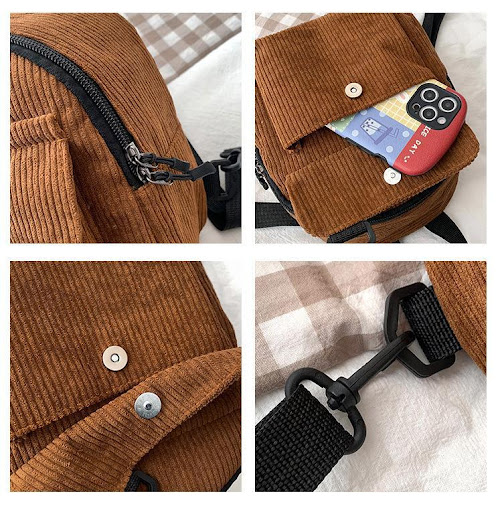 Title 10, Small Corduroy Backpack Fashion Primary And Sec...