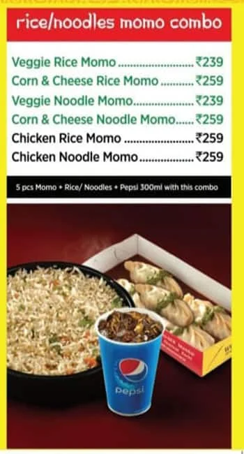 Wow! Momo menu 