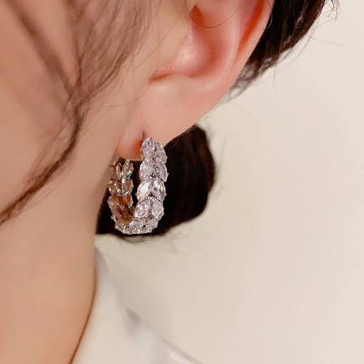 Title 11, Special-interest Design Zircon Wheat Earring, a...