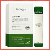 1 Hộp Mặt Nạ Ngủ Thạch Collagen Bioaqua .Nâng Cơ Bổ Sung Collagen Cấp Nước Dưỡng Ẩm Căng Bóng, Thu Nhỏ Lỗ Chân Lông A80