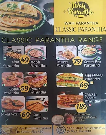 Wah Parantha - Desi Meals, Paranthas & More menu 