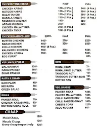 Chandan Restaurant menu 2