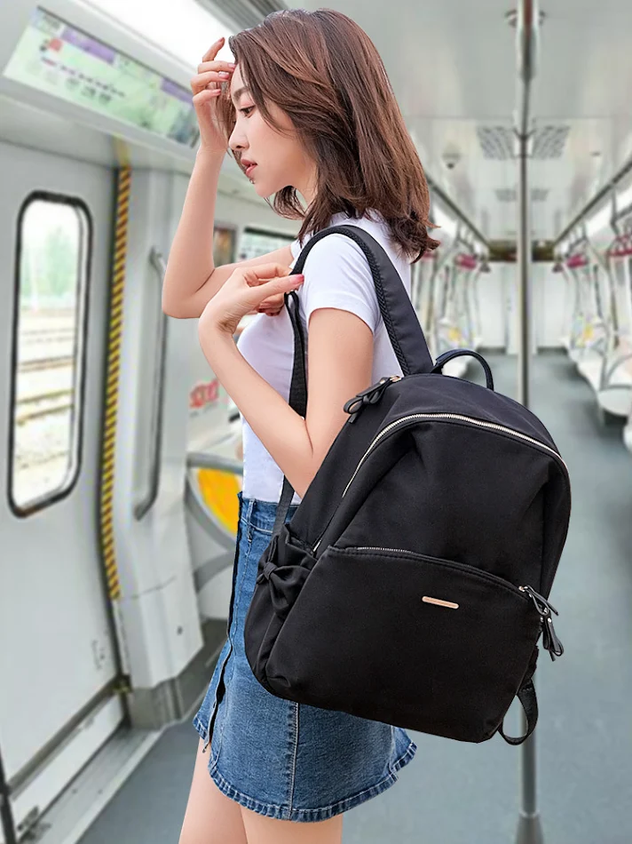 Mochila para portátil de mujer Nueva tela Oxford Bolso para computadora Diseño elegante y funcional Ideal para trabajo y viajes Gran capacidad y comodidad