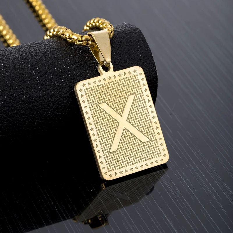 Title 13, Dames Letter Fashion RVS Hanger Ketting. Maak j...