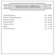 Sagar Chole Bhature menu 1