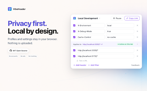 VibeHeader screenshot 5