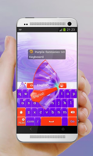 免費下載個人化APP|Purple fantasies GO Keyboard app開箱文|APP開箱王