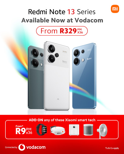 Get yours at Vodacom.