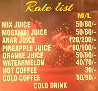 Healthy Juice & Shakes menu 2