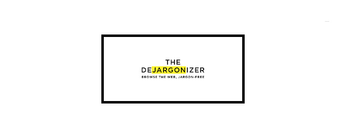 The Dejargonizer marquee promo image