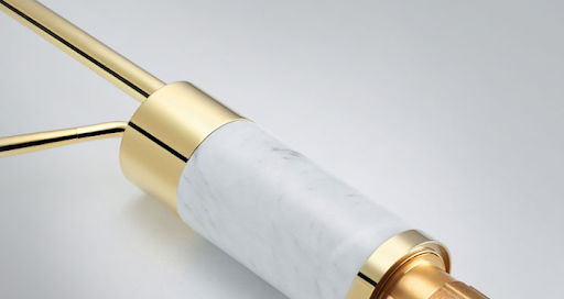 Title 14, Nordic Light Luxury All Copper Marble Gold Toil...