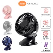 Quạt Kẹp Bàn Mado Tích Điện Mini Để Bàn 3 Chế Độ Gió Siêu Mát