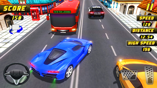 Highway Car Racing Game - Super fast racing game 2020 best traffic car game  multiplayer support fun game::Appstore for Android