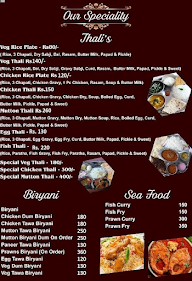 Rebecca Biryani Center menu 2