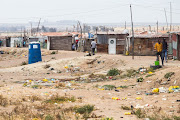 A portion of the Tsitsiratsisi informal settlement in Vredenburg. According to residents, one toilet services about ten families.