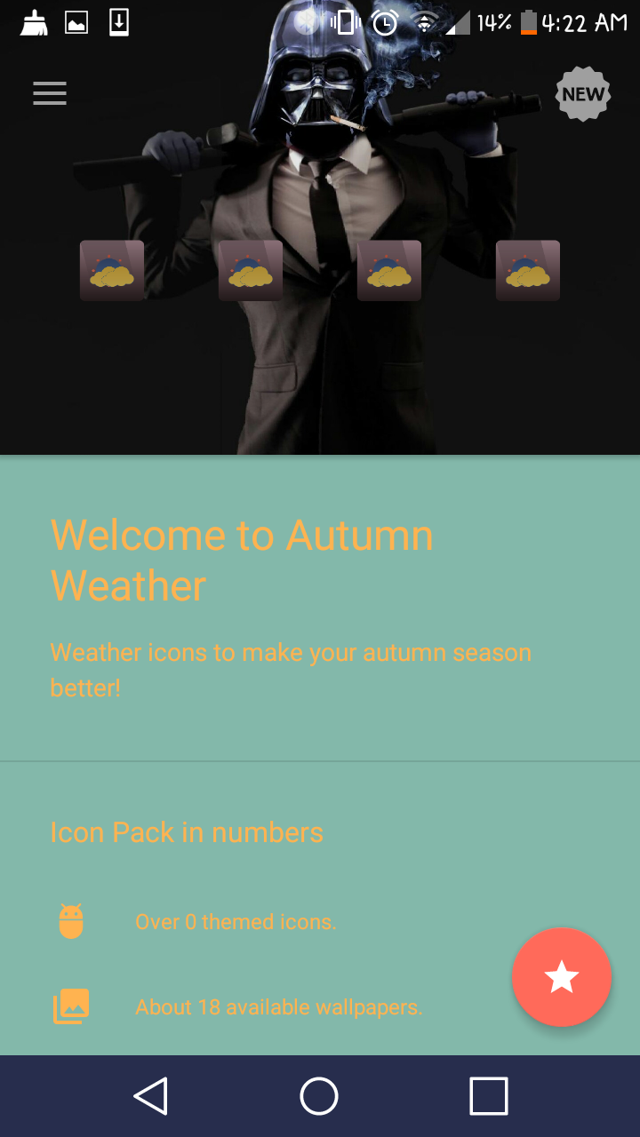 Autumn Weather Icons Screen 3