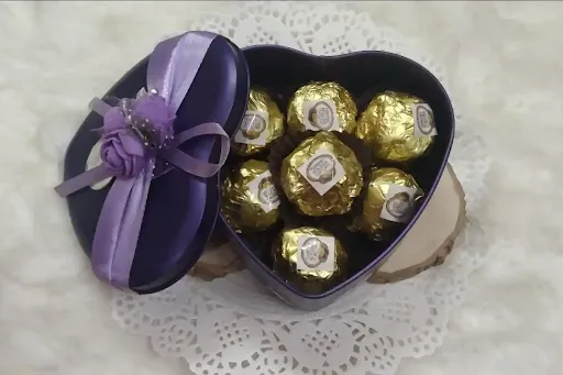 Homemade Ferrero Rocher Heart Shape Tin Box