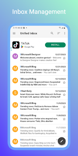 Screenshot Connect to Hotmail & Outlook