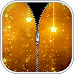 Gold Zipper Screen Lock Apk