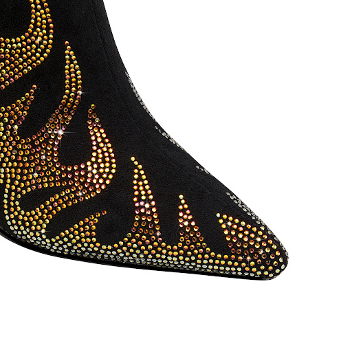 Title 23, Womens Teeth Profiled Heel High Heel Boots, co...