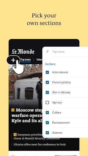 Screenshot Le Monde, Live News