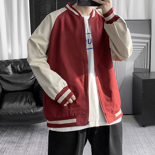 Title 4, Mens Casual Baseball Uniform Stand Collar Jack...