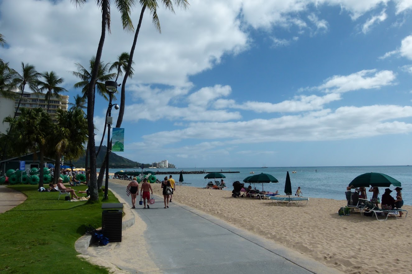 Waikiki and nearby Fort DeRussy Beach