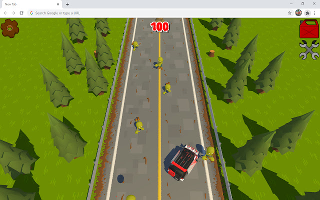 Zombie Drive Game chrome extension