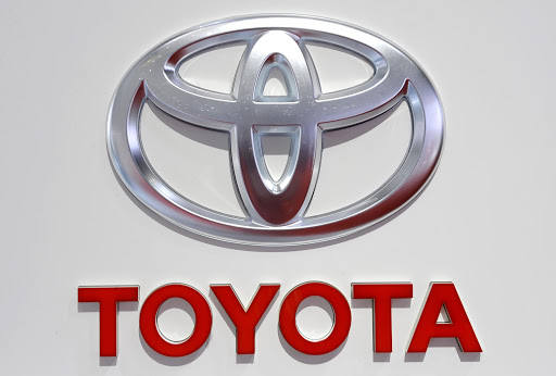 The logo of Japanese carmaker "Toyota Motor".