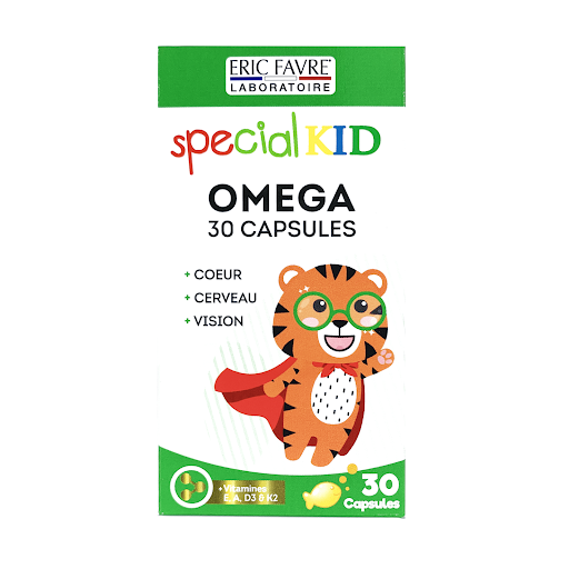 Special Kid Omega Capsules - Hỗ trợ tăng cường thị lực, tốt cho não bộ và tim mạch [Hộp 30 viên – Nhập khẩu Pháp]