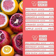 Sunny's Juices & Shakes menu 1