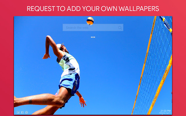 Volleyball Wallpaper HD Custom New Tab