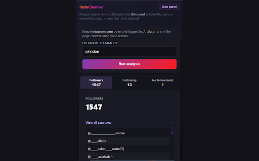InstaCleanser screenshot 1