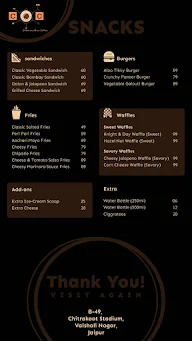 Chemistry Over Coffee menu 1