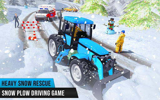 Snow Plow Truck Driving Snow Hill Rescue 2019