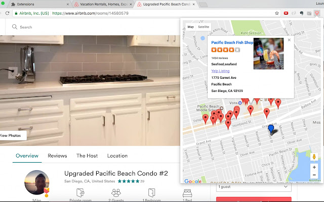 Airbnb Yelp Overlay