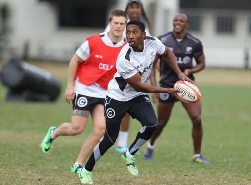 Tonderai Chavhanga during the Cell C Sharks training and interview session at Growthpoint Kings Park on August 19, 2014 in Durban, South Africa.