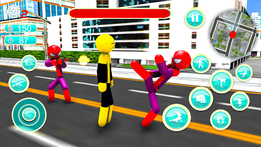 Screenshot Spider Stickman Rope Hero War