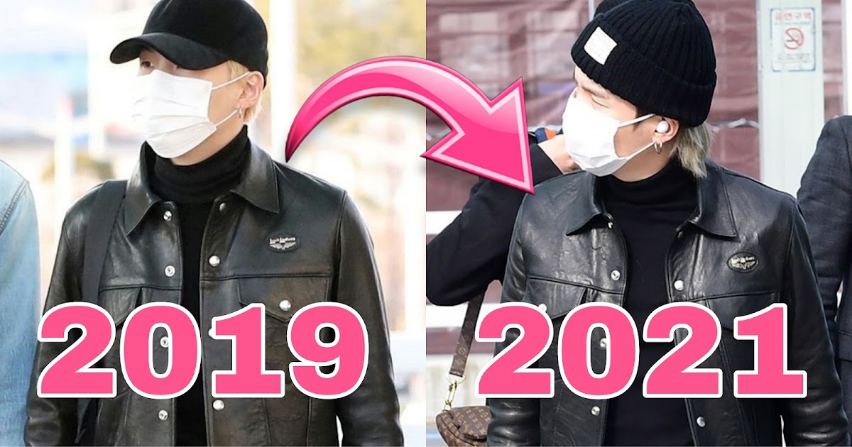 The Evolution Of BTS's Suga's Airport Fashion⁠ From 2013 To 2022 - Koreaboo